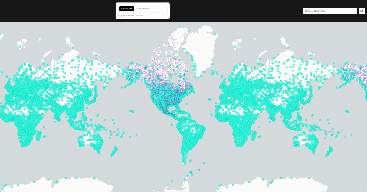 Map data visualization preview
